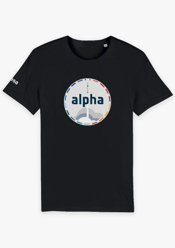 Triko Alpha patch — pánské černé