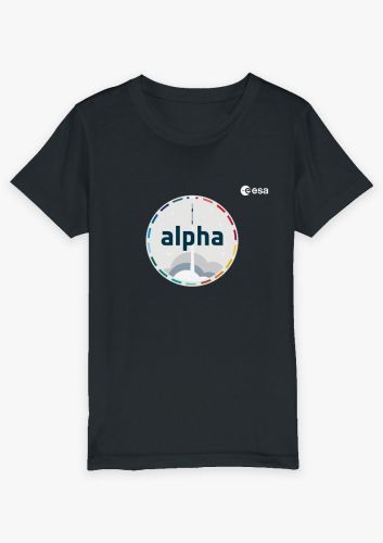 Triko Alpha patch — dětské černé