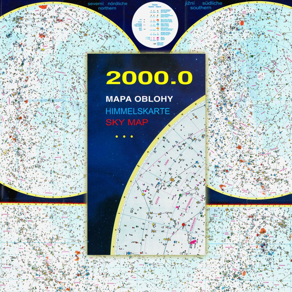 Mapa oblohy 2000 - složená