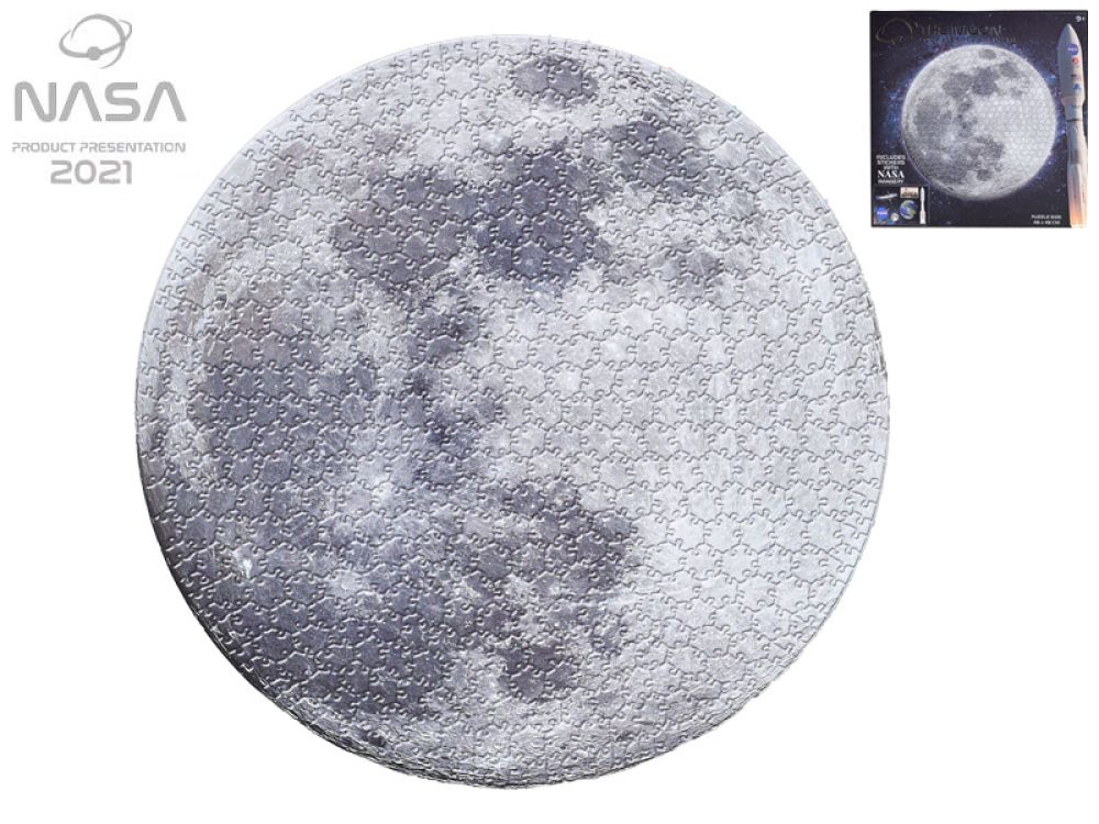 Puzzle NASA kulaté Měsíc