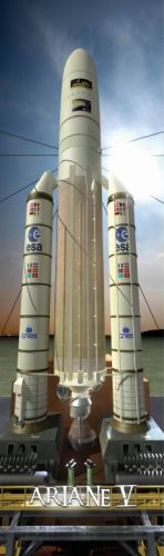Raketa Ariane 5 3D záložka