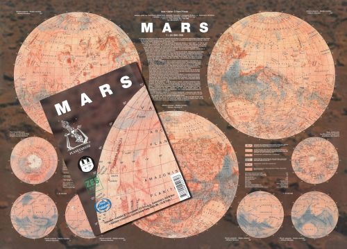 Mapa Marsu s brožurou - nesložená