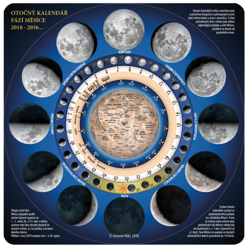 Mapka fází Měsíce