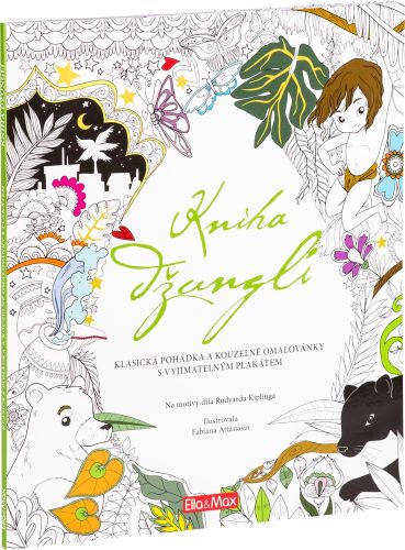 Kniha džunglí, klasická pohádka a kouzelné omalovánky