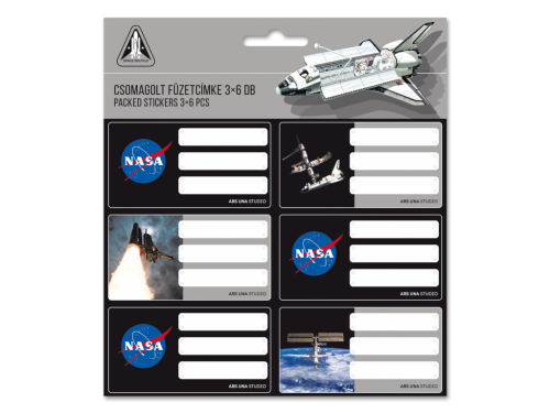 Jmenovky / etikety na sešity NASA