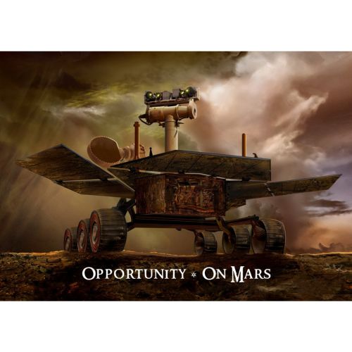 3D pohlednice - Opportunity: On Mars