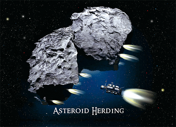 3D pohlednice - Asteroid Herding